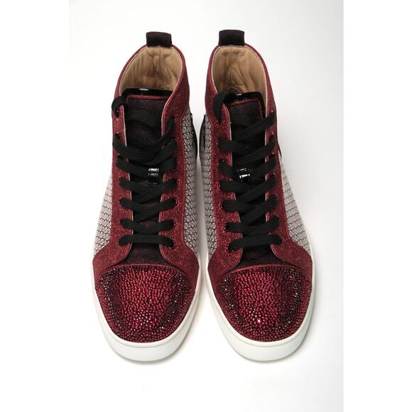 Christian Louboutin Smoky Version Louis P Strass Flat Shoes main image 4